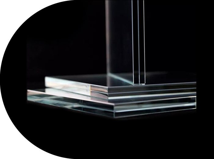 شیشه چند لایه فوق العاده سفید